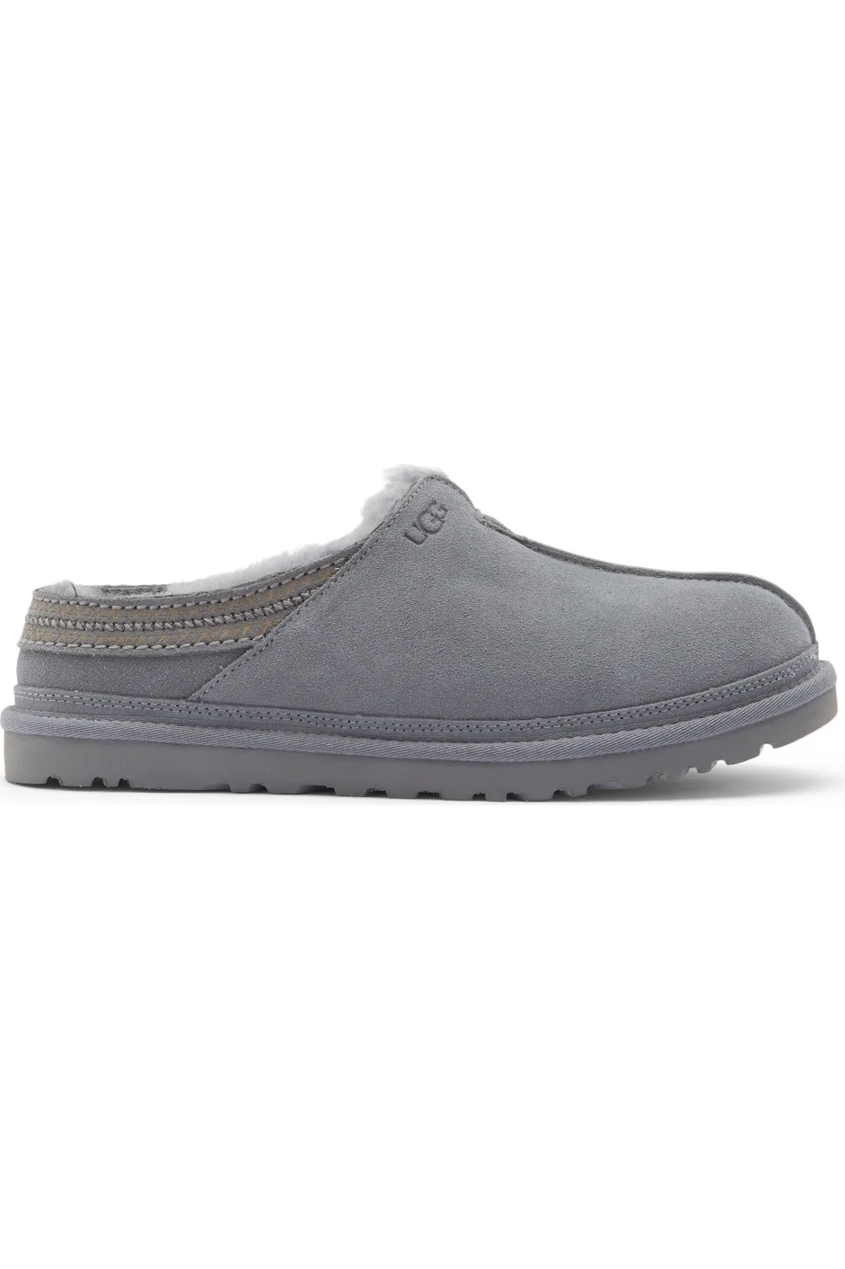Nordstrom Sale, Gray UGG slipper with shearking insole and an outdoor-friendly sole