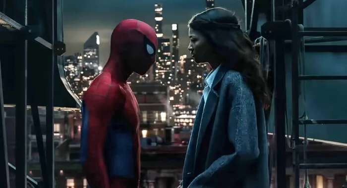 Tom Holland and Zendaya as Spider-Man and MJ in Spider-Man: Brand New Day (2026)