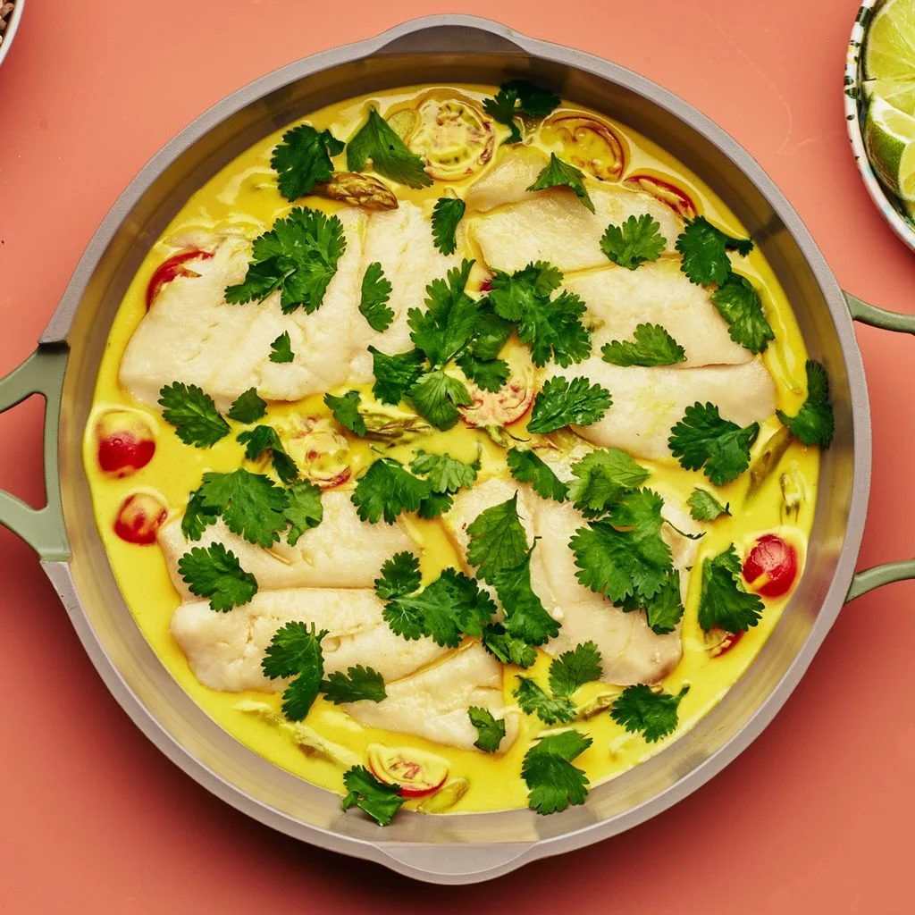 Brothy CoconutMustard Fish recipe