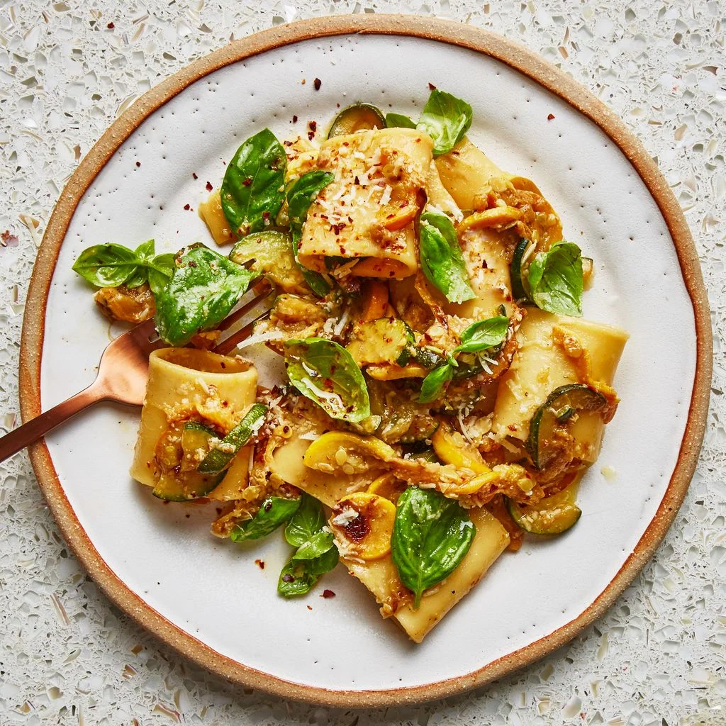Image may contain Dish Food Meal Plant and Pasta