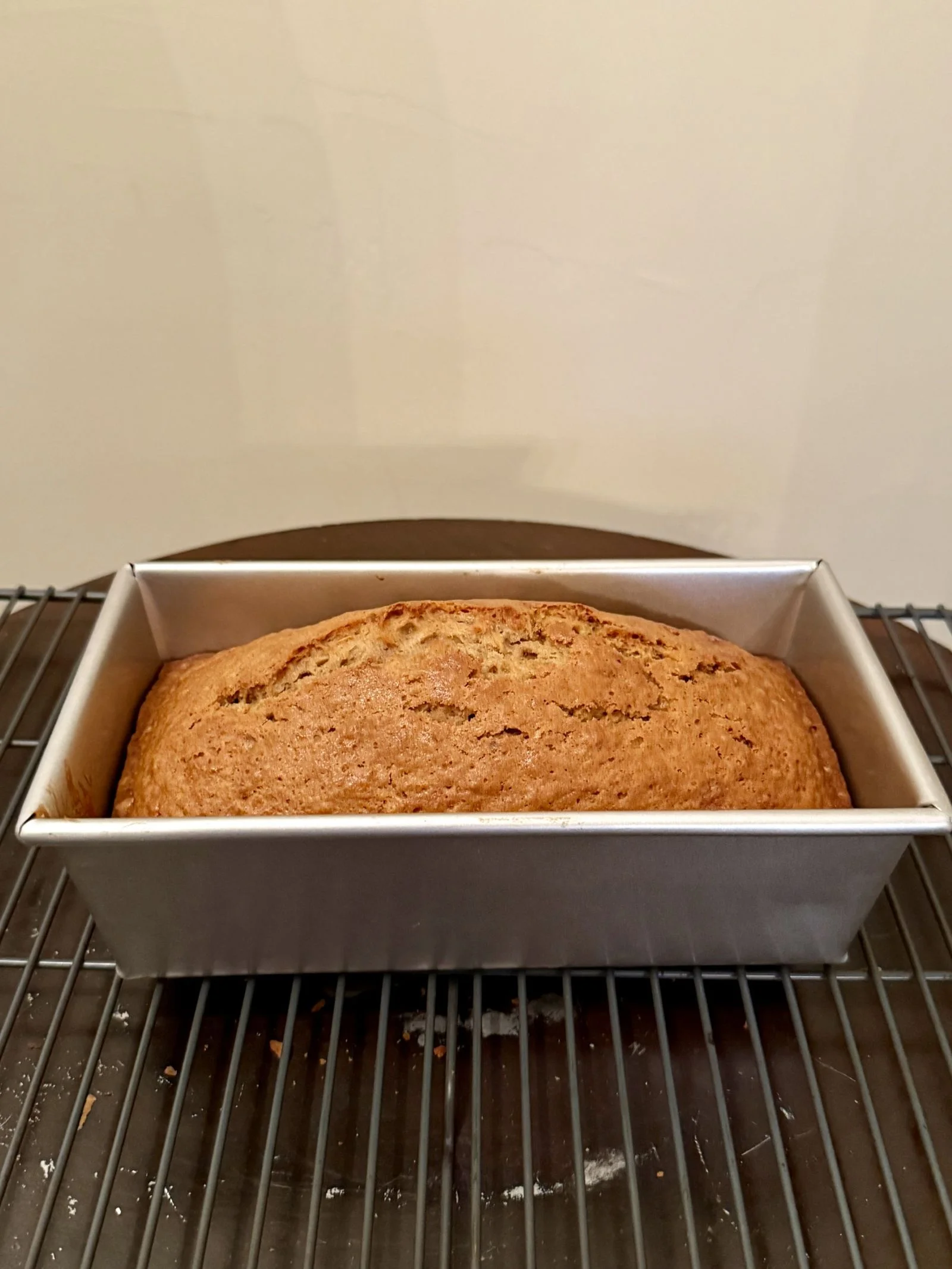 Chicago metallic loaf pan with bread