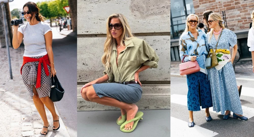 Shoes highlighting the big toe are trending at Copenhagen Fashion Week.