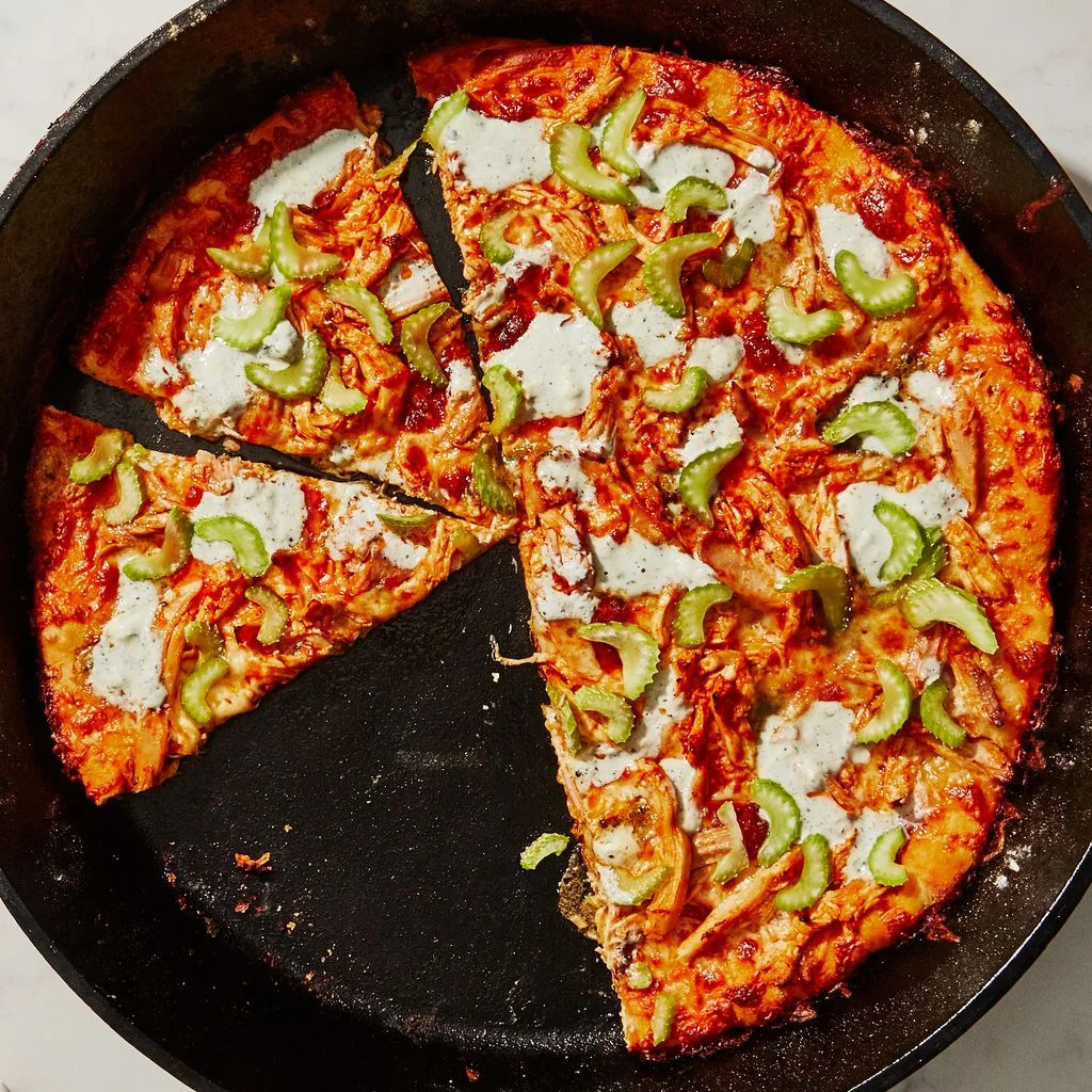 This image may contain Food Dish Meal Pizza Stew and Bowl