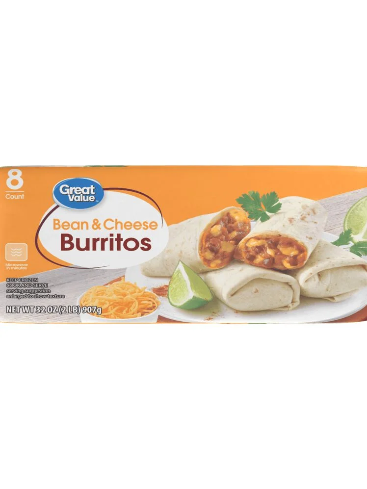 Product shot of Great Value Bean & Cheese Burrito
