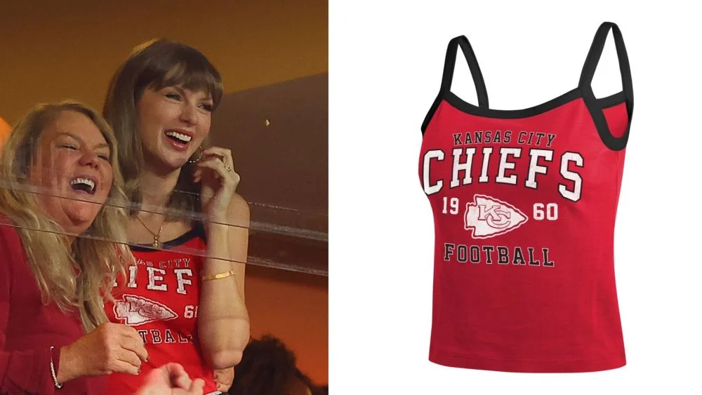 Taylor Swift Combines Two Cool-Girl Fashion Trends at Chiefs Game — and One Is Already Sold Out