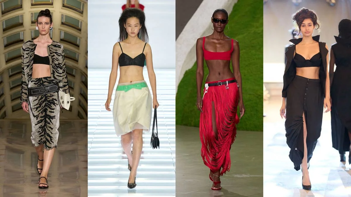 The Official Uniform of Spring 2027 Is a Bra and a Skirt