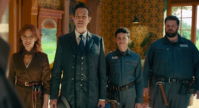 Orla Brady, James D'Arcy, Jonathan Sayer, and Henry Lewis in VisionQuest (2026)