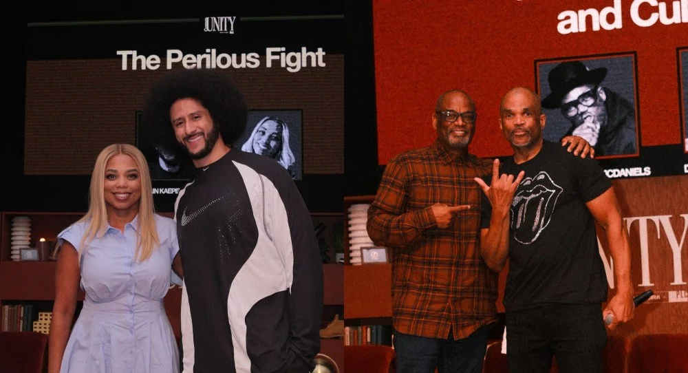 Jemele Hill, Colin Kaepernick, Dr. D'Wayne Edwards and D.MC. at the 2026 Black Footwear Forum.