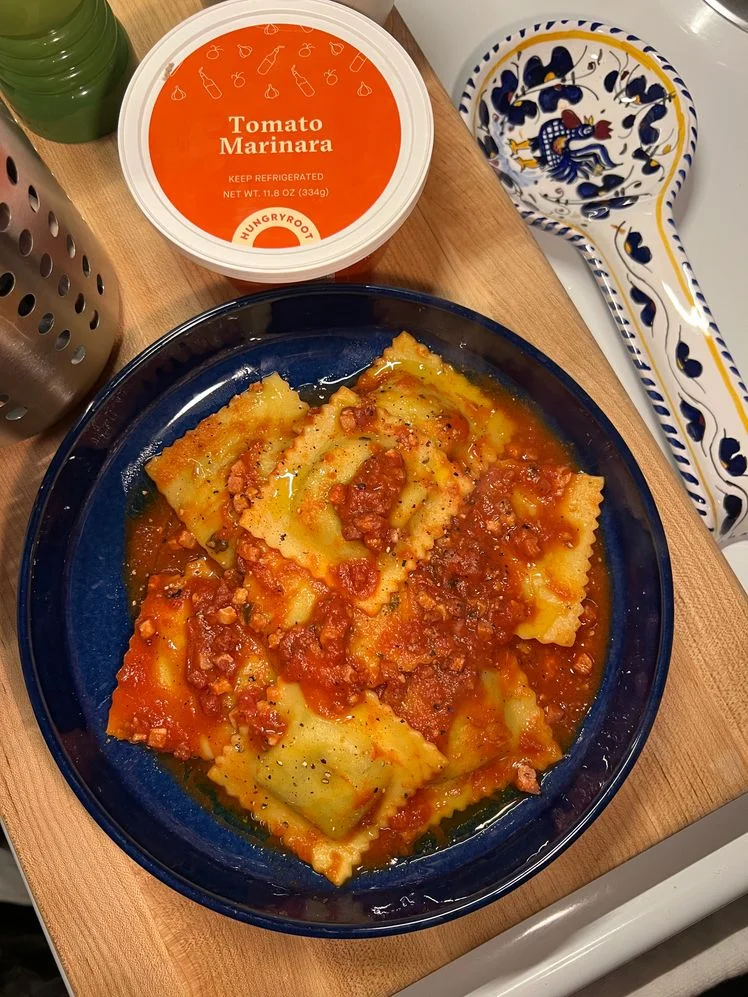 hungryroot ravioli marinara