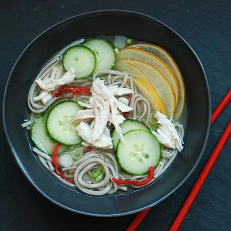 Image may contain Food Dish Meal Plant Pasta Noodle Bowl Produce Vegetable and Sprout