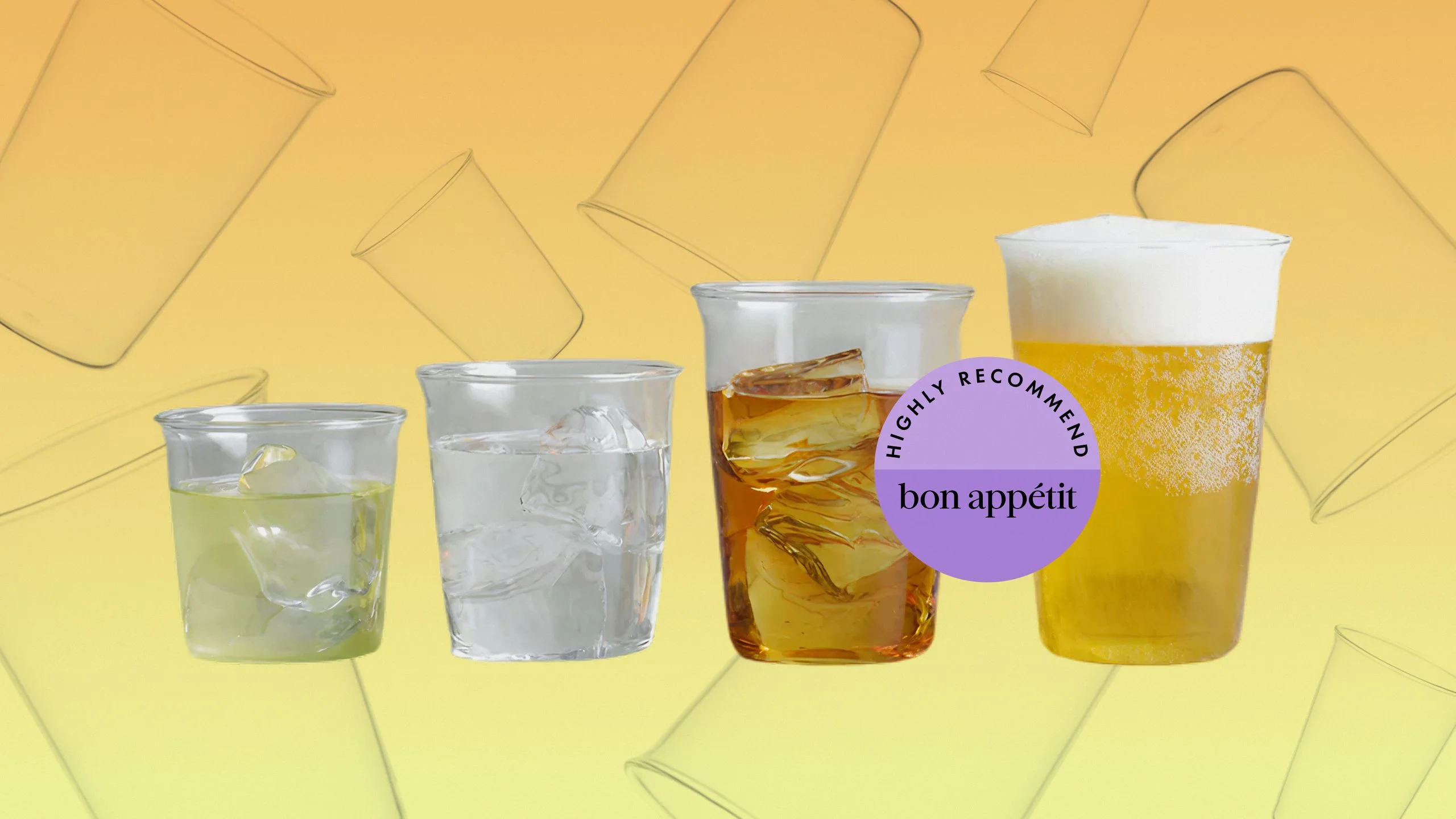 Image may contain Glass Ice and Beverage