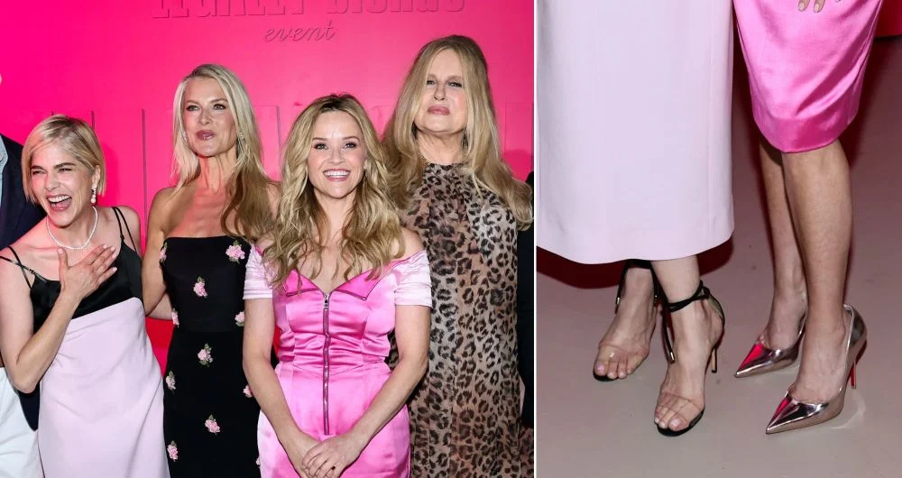 Selma Blair, Ali Larter, Reese Witherspoon and Jennifer Coolidge at "Elle World" in New York City; a closeup look at Selma Blair's sandals and Reese Witherspoon's mirrored Louboutin pumps.