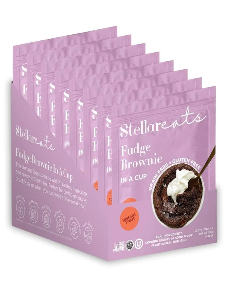 Stellar Eats Instant Treat in a Cup Fudge Brownie